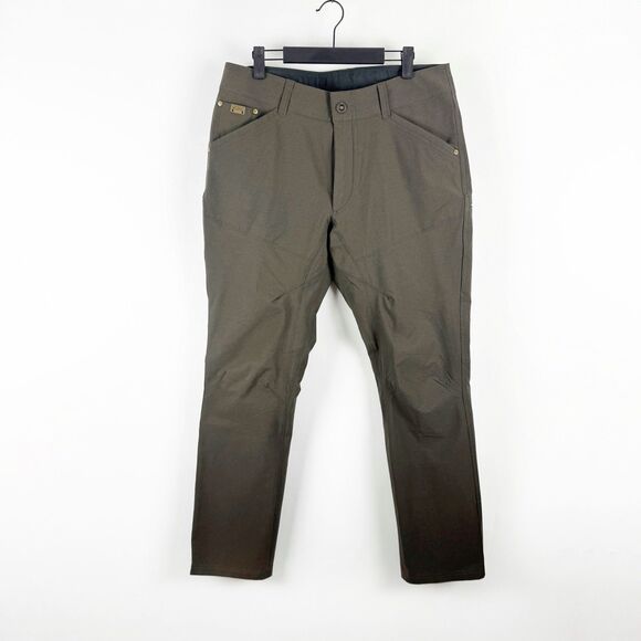 Kuhl Silencr Rogue Pants Men's Dark Brown Ripstop Hiking Outdoor Stretch 34x30 - Picture 1 of 16